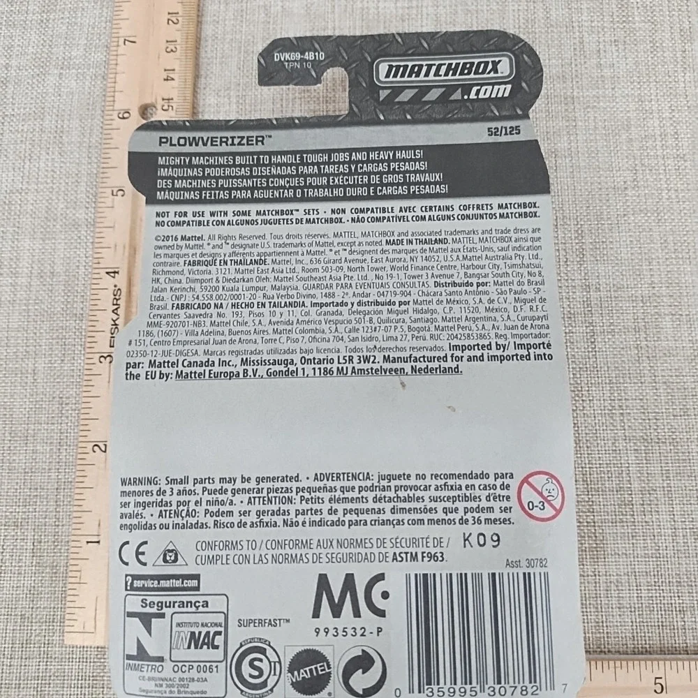 LOT OF 6 1:64 Matchbox MBX Construction 2012 Plowerizer Mercedes Trail Tipper
